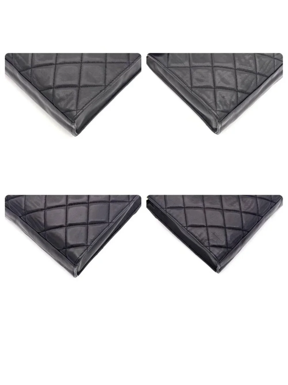 Chanel CC Logo Chain Shoulder Bag Black Lambskin